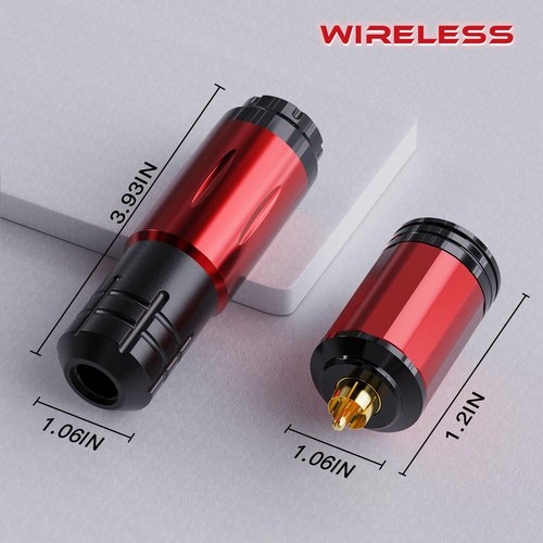 AIDEN Wireless Tattoo Machine Kit Tattoo Practice Pen with 1500mAh Tattoo Battery 20PCS Finger Ledge Tattoo Needles Rechargeable Cordless Complete Tattoo Kit LED Digital Display for Tattooist