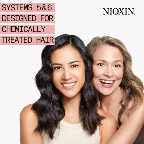 Nioxin System Kit 6 - Hair Strengthening & Thickening Treatment for Sensitive Scalp | Full Size (3 Month Supply)
