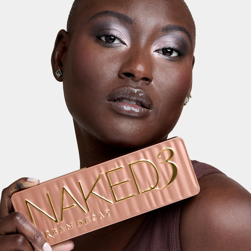 Urban Decay Naked 3 Eyeshadow Palette - 12 Soft Pink & Neutral Shades for Natural Glam Makeup