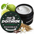Bossman Natural Hair & Beard Pomade - Vetiver X Scent | Medium Hold & Moisturizing for Hair, Beard & Mustache