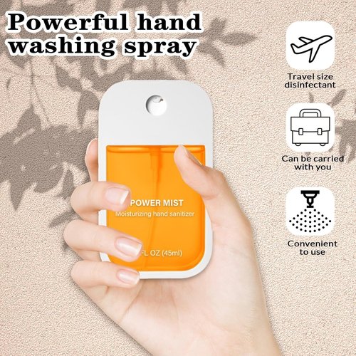 Skiennix Hand Sanitizer Spray - Portable Hydrating Mist for Adults & Kids | 6 Pcs, 7.8 FL. OZ., 5 Scents