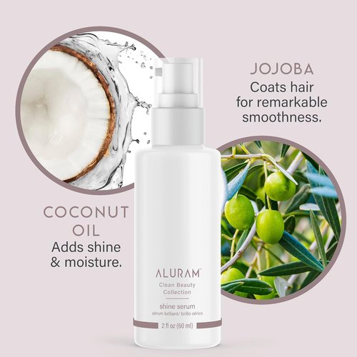 ALURAM Coconut Water Shine Serum - Frizz Elimination & Radiant Gloss for All Hair Types | 2 Fl Oz