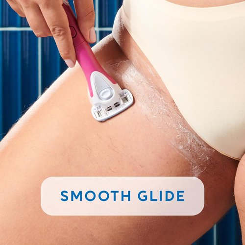 Schick Hydro Silk TrimStyle Razor - 2-in-1 Bikini Trimmer for Women | Waterproof Handle & 3 Refills Included