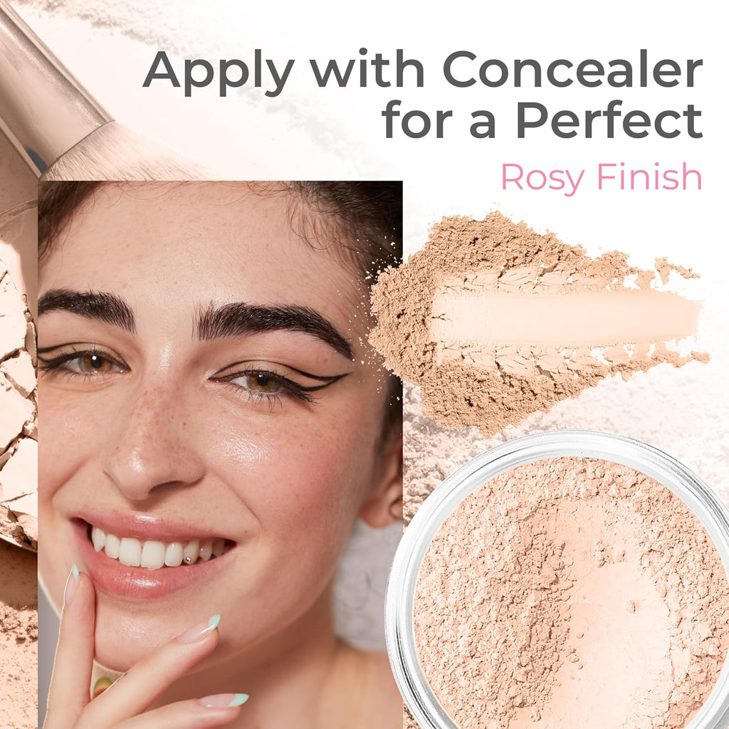 SweetFace Minerals Innocence Shade Blush - Peachy Pink Waterproof Matte Finish for a Radiant Glow (5g)