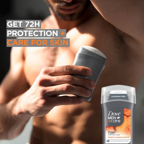 DOVE MEN + CARE Aluminum Free 3 Pack Rustic Sandalwood Deodorant for Men 3 oz