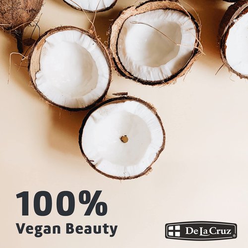 De La Cruz Coconut Oil - Expeller Pressed Coconut Oil for Skin and Hair - Natural Moisturizer for Skin and Hair - 2.2oz (2 Jars)