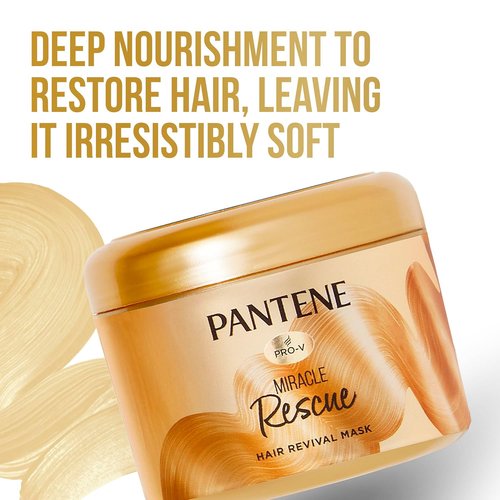 Pantene Deep Conditioning Hair Mask - Miracle Rescue for Dry, Damaged Hair | 6.4 oz