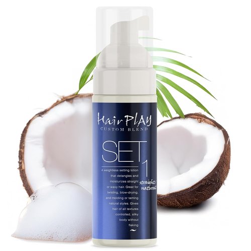 Hair Play Set | Hair Foam Mousse - Lightweight Frizz Control & Volume for Fine Hair - 2 Fl Oz