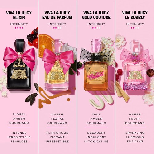 Juicy Couture Viva La Juicy Elixir Eau de Parfum - Long-Lasting Floral Amber Women's Perfume, 3.4 fl oz