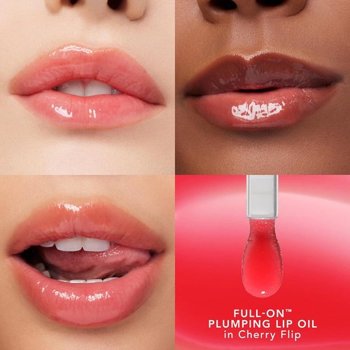 BUXOM Full-On Plumping Lip Oil - Nourishing Tinted Gloss with Juicy High-Shine Finish, Non-Sticky Formula
