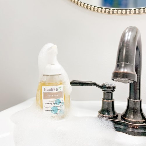 kosmatology Free & Clear Organic Foaming Hand Soap | Moisturizing Hand Wash | Clean Ingredients, Free of Artificial Scent and Essential Oils | 8.5 oz