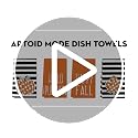 Polka Dot Fall Kitchen Towels Set of 4 - 18x26 Inch Absorbent Dish Towels