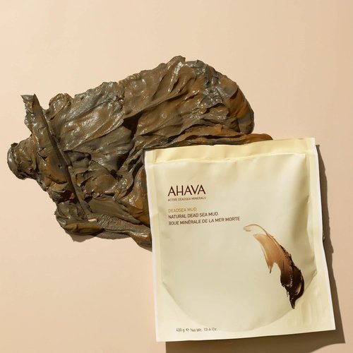 AHAVA Natural Dead Sea Mud for Body - Purify & Soften Skin with Mineral-Rich Formula | 13.6 Oz