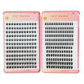 Miz Barn 312PCS Cluster Diy Lash Extensions Individual Lashes Ultra-Large Capacity Wispy Manga Lashes Individual Cluster Lashes Kit for Self Application (4 Styles Mixed)
