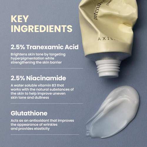 AXIS-Y Brightening Cream - Intensive Tranexamic Acid Moisturizer with Niacinamide & Glutathione for Dark Spots (1.69 fl. oz.)
