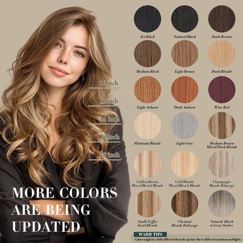 Short Hair Extensions Clip ins,S-noilite Short Clip in Hair Extensions Real Human Hair,Mini Hairpieces for Add Volume and Highlights,6 Pieces 33g 12 inch Medium Brown Mixed Dark Blonde