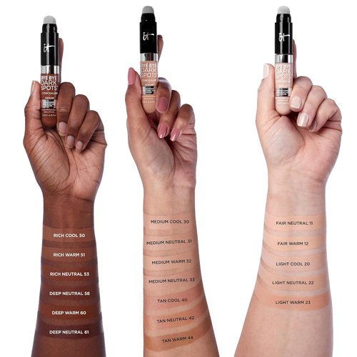 IT Cosmetics Bye Bye Dark Spots Concealer & Brightening Serum | 2% Niacinamide & Hyaluronic Acid - Medium Coverage, Natural Finish - 0.22 fl oz
