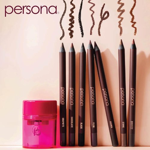 PERSONA 24HR Chocolate Waterproof Eyeliner Pencil - Creamy, Smudgeable Formula for All-Day Wear | Vegan & Cruelty-Free