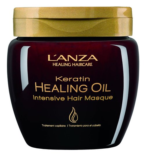 L'ANZA Keratin Healing Oil Hair Masque - Deep Conditioning Treatment for Moisture & Shine | 7.1 Fl Oz
