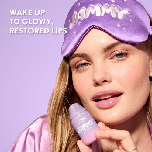 COVERGIRL Clean Fresh Jammy Lip Sleeping Mask - Lavender Scent with Avocado & Grape Seed Oils | 10 Whipped Lavender