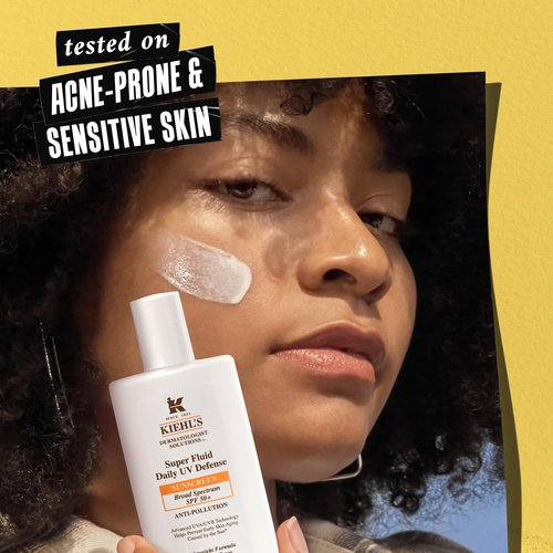 Kiehl's Super Fluid UV Defense Sunscreen SPF 50+ - Lightweight Matte Finish, UVA/UVB Protection, Non-Comedogenic