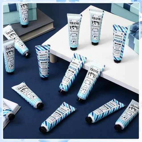 Loopeer 24 Pcs National Police Week Gifts - Double Sided Hand Cream Cop Gifts Bulk for Cop Appreciation Law Enforcement Graduation Police Academy Attorneys and Dad