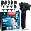 247 Groomed Self Haircut Trimmer - Auto Blending Hair Clippers with Adjustable Fade Guide (1-20mm)