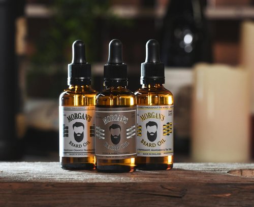 Morgan's Beard Oil - Daily Maintenance for Soft Facial Hair & Moisturized Skin | Oudh & Amber, 1 Fl Oz