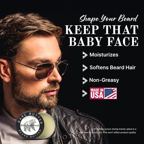 Tuscan Cooper's Beard Butter - Moisturizing Balm for All Hair Types | 4oz Unscented Hydration & Conditioning