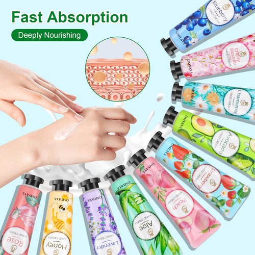 KIYTARBOO 80 Pack Hand Cream Gift Set: Hand Lotion Travel Size, Teacher Appreciation Gifts, Hand Cream for Dry Cracked Hands, Mini Lotion Bulk, Small Gifts for Women Corworkers Nurse Birthday Party
