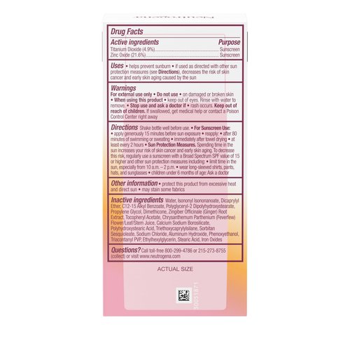 Neutrogena Purescreen+ Invisible Daily Defense Mineral Sunscreen for Face with SPF 30, Broad Spectrum Mineral Sunscreen with Vitamin E, Water Resistant, Fragrance-Free, 1.4 fl. oz
