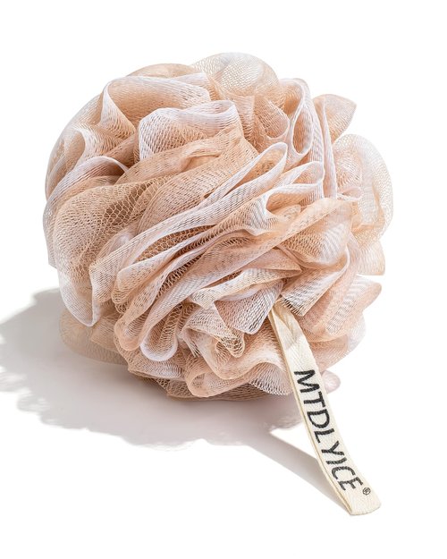 MTDLYICE Loofah Sponge, XL Large Loofah 75g 4 Pack, Bath Sponge Soft Mesh Shower, Body Scrubber, Loofah for Men, Bath Accessories Body wash Foaming (Beige)
