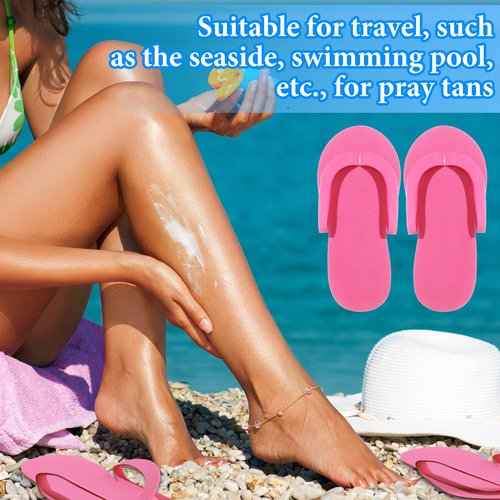Janmercy 90 Pairs Pedicure Slippers for Guests Foam Disposable Flip Flops Pedicure Shoes Sandals Bulk for Women Spa Party Supplies, 6 Colors, 4. 53 x 10. 43 Inches(Multi Color)