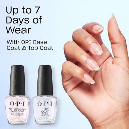 OPI Nail Lacquer - Classic Nail Polish in White, Gray & Black | Fast-Drying, Chip-Resistant Formula | 0.5 Fl Oz