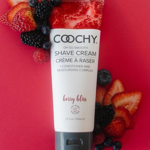 Coochy Shave Cream - Moisturizing Shave Lotion - Gentle Intimate Shaving Cream - For Bikini Area, Underarms, Legs & More - Rash-Free, Hydrating Formula - Berry Bliss - 32 oz