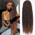 RuiYok 30 Inch Marley Twist Braiding Hair Ombre Brown Marley Hair Crochet Braids 8 Packs Pre-Separated Springy Afro Kinky Twist Hair for Black Women Long Braiding Hair for Crochet Locs Braids T30#
