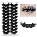 IFSOWDRA Mink Lashes Fluffy Big Dramatic Thick False Eyelashes, Soft 20mm Volume 3D Faux Mink, 20 Pairs Eyelashes Pack, 25mm Full Strip Lashes That Look Like Extensions