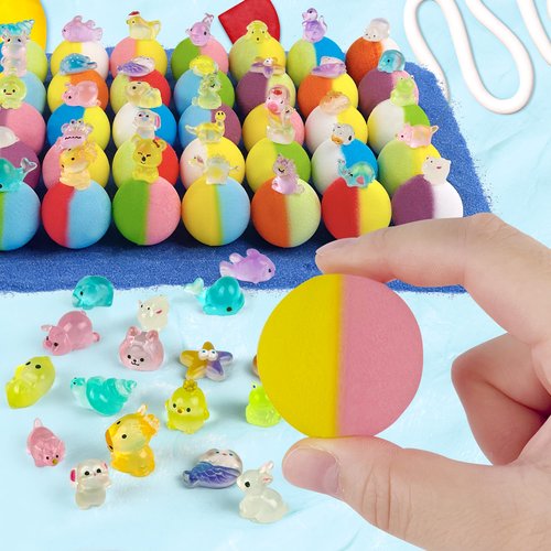 Bath Bombs for Kids with Toys Inside - 40 Pack Surprise Organic Natural Bath Bombs (Dino/Unicorn/Marine) Toddler Toys for Boys & Girls, Children's Birthday Christmas Gifts Set