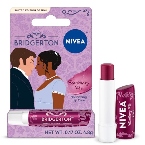 NIVEA Blackberry Pie Lip Balm - Nourishing Tinted Lip Care with Shea Butter | Limited Edition 0.17 Oz