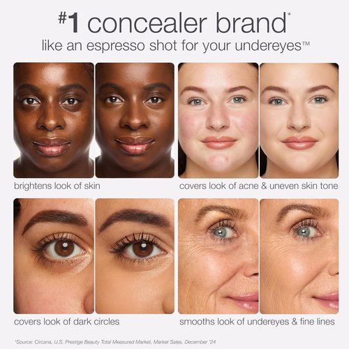 Tarte Shape Tape Creamy Concealer - Full Coverage Hydrating Makeup with Built-In Eye Cream | 24HR Matte Finish