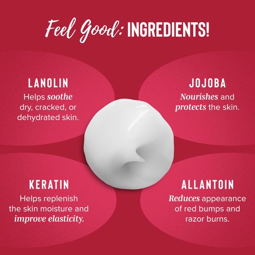 Coochy Shave Cream - Moisturizing Shave Lotion - Gentle Intimate Shaving Cream - For Bikini Area, Underarms, Legs & More - Rash-Free, Hydrating Formula - Berry Bliss - 32 oz