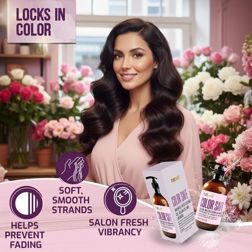 Skiennix Color Safe Shampoo - Sulfate Free & Paraben Free - Moisturizing Care for Color Treated Hair - 16 Fl Oz
