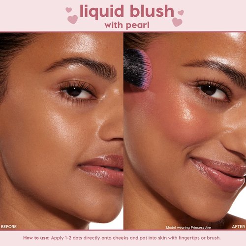 ColourPop Weightless Liquid Blush - Hydrating Cheek Color with Hyaluronic Acid - Glowy Pearl Finish - Perfect Peach (0.3 Fl Oz)