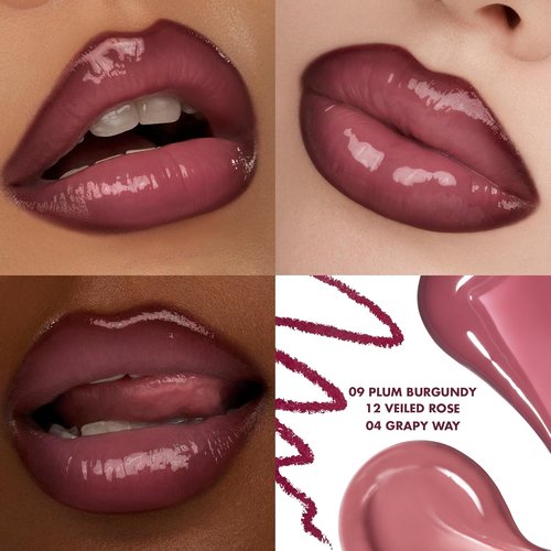 rom&nd Volume Hack Trio Glazed Plum Lip Set - Plumping & Hydrating K-Beauty Lip Kit for Irresistible Shine