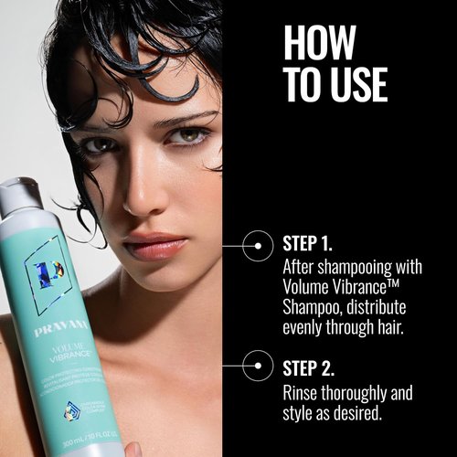 PRAVANA Volume Vibrance Conditioner - Lightweight Volume & Lift for Fine, Color-Treated Hair | Strengthens & Reduces Breakage | Vegan Formula