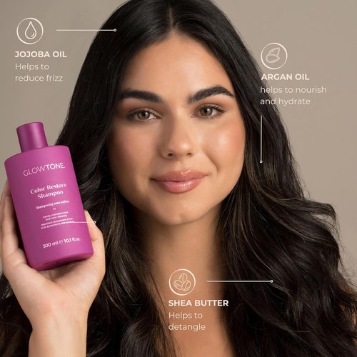 GLOWTONE™ Color Care Shampoo & Conditioner Duo - Anti-Fade, High Shine Formula for Color-Treated Hair with Argan & Pomegranate Oil