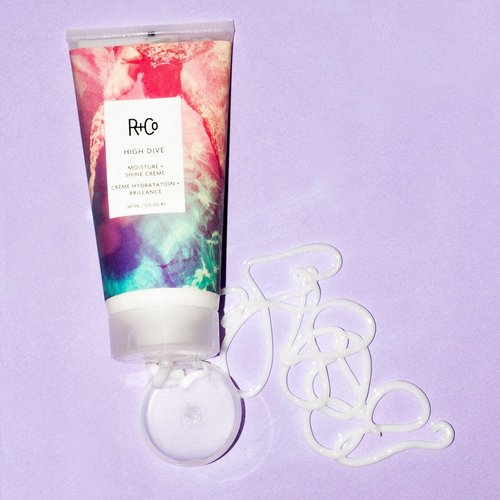R+Co HIGH DIVE Moisture + Shine Crème - Hydrating Hair Cream for Softness & Gloss, Travel Size
