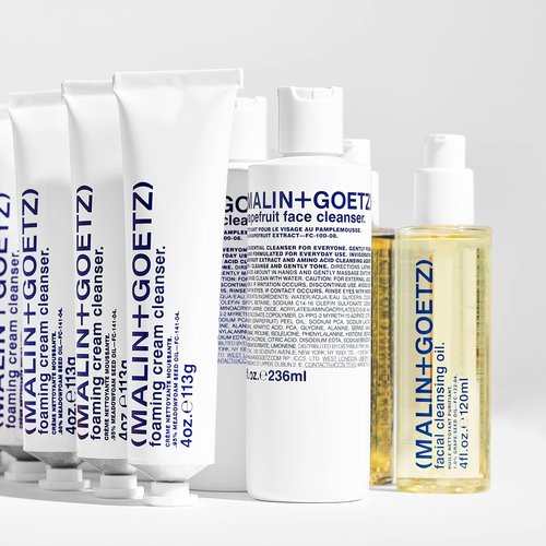 MALIN+GOETZ Foaming Cream Cleanser - Gentle Cream-to-Foam Face Wash with Jojoba Milk & Prebiotics | Vegan, pH-Balanced (4 Fl Oz)