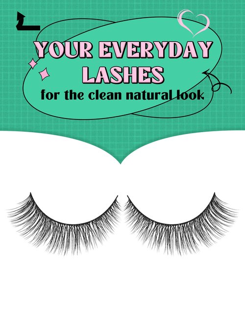 Natural Eyelashes Natural Look Small Lashes Short Eyelashes Natural Lashes False Eyelashes Wispy Eye Lashes Pack 10 Pairs D-M05
