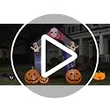 Halloween Pumpkin Arch Inflatable Decoration - 9FT Large Outdoor Festive Decor - Variation: Pumpkin Arch
